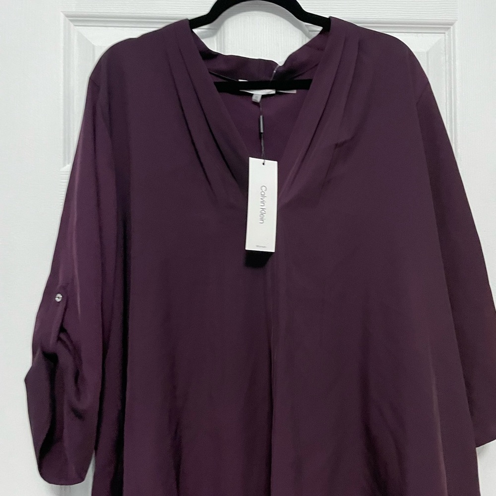 Calvin Klein Deep Purple Blouse